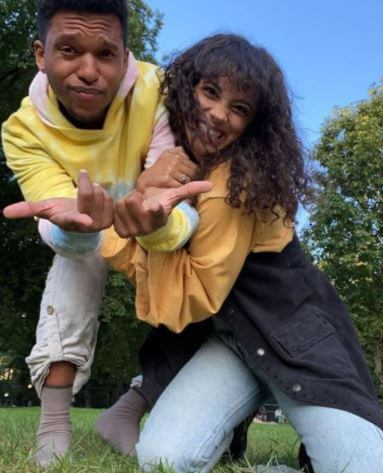 Lovell Adams Gray with his girlfriend, Kiana Madeira.